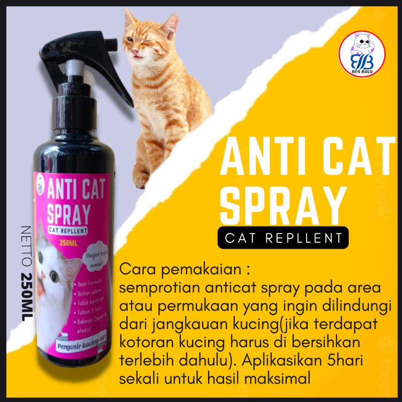 anti cat repelent spray pengusir kucing liar 250ml