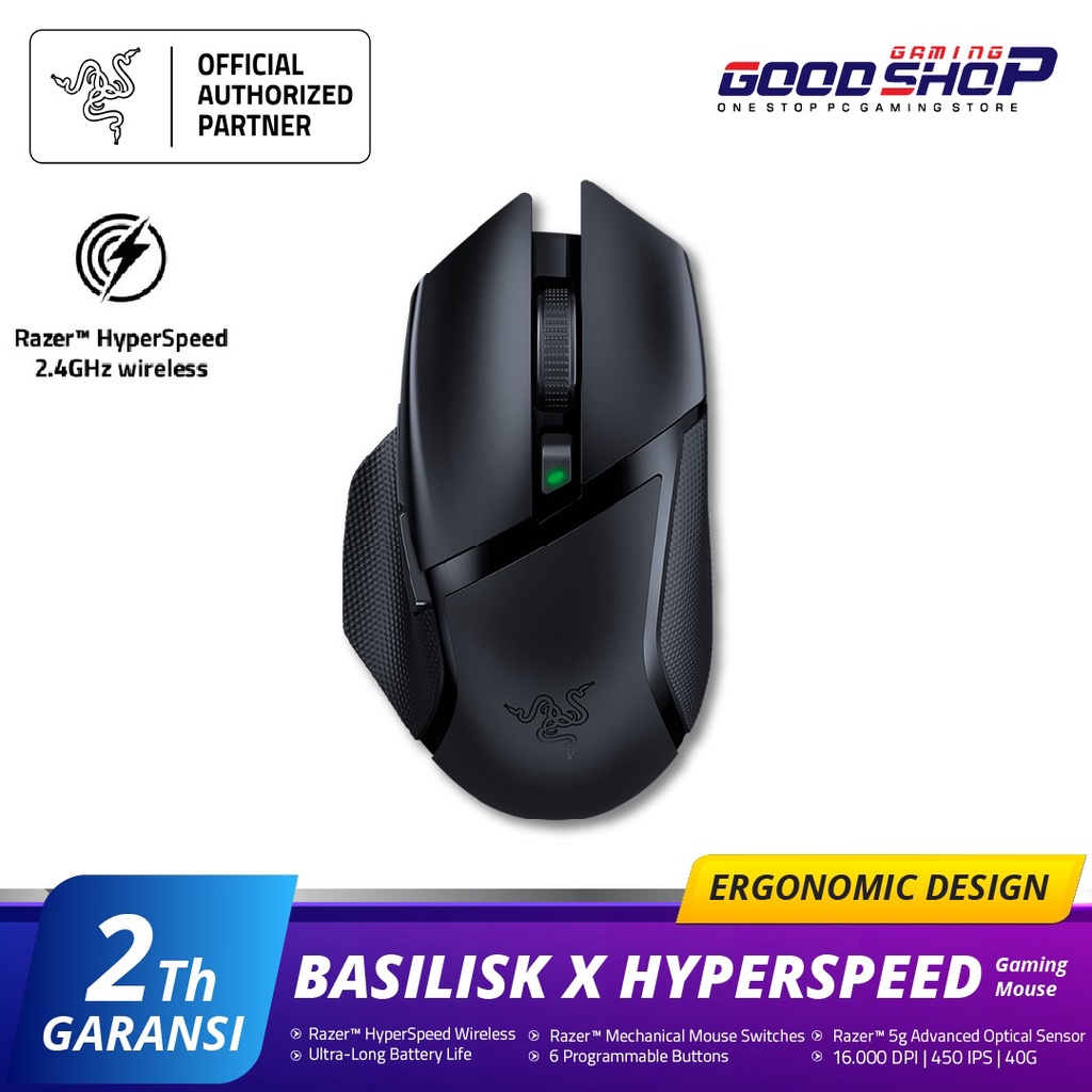 Razer Basilisk X HyperSpeed - Wireless Gaming Mouse