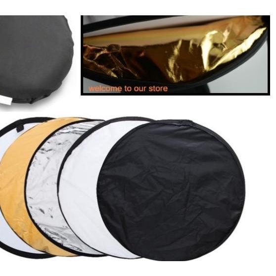 

REFLECTOR 5 IN 1 80CM (5 COLOUR GOLD/SILVER/BLACK/WHITE/TRANSLUCENT)