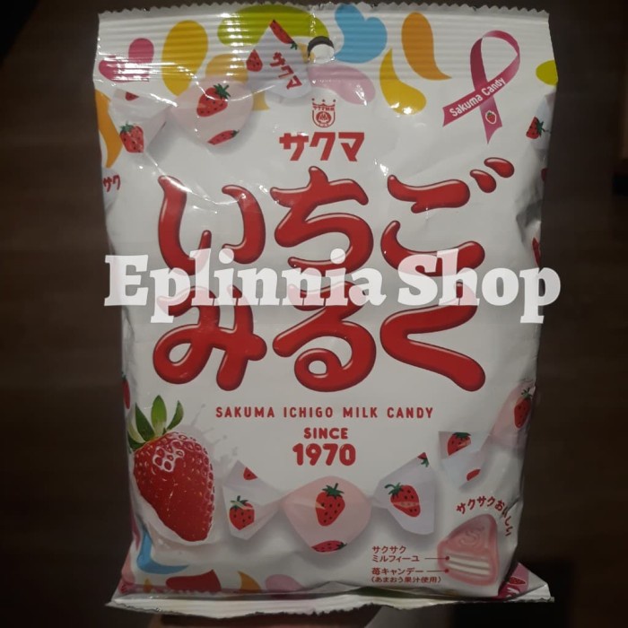 Jual Sakuma Ichigo Milk 100 Gr Permen Susu Rasa Strawberry Shopee Indonesia 