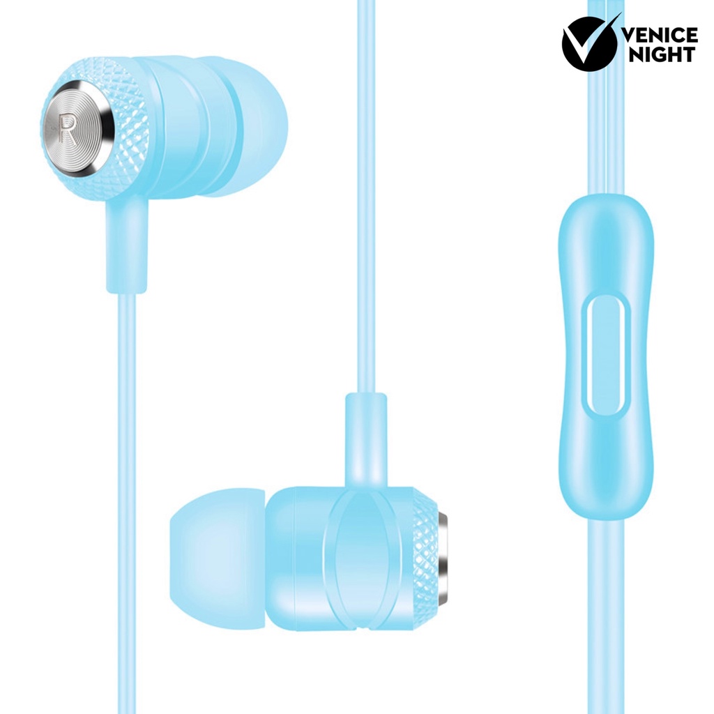 (VNEP) (Berkabel) Universal In-ear Cord Music Subwoofer Earphone untuk Smart Phone Komputer Tablet