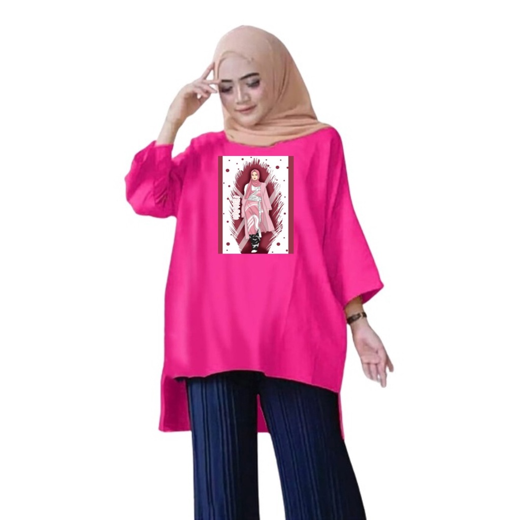 Tunik Jumbo Hijab Style Marun