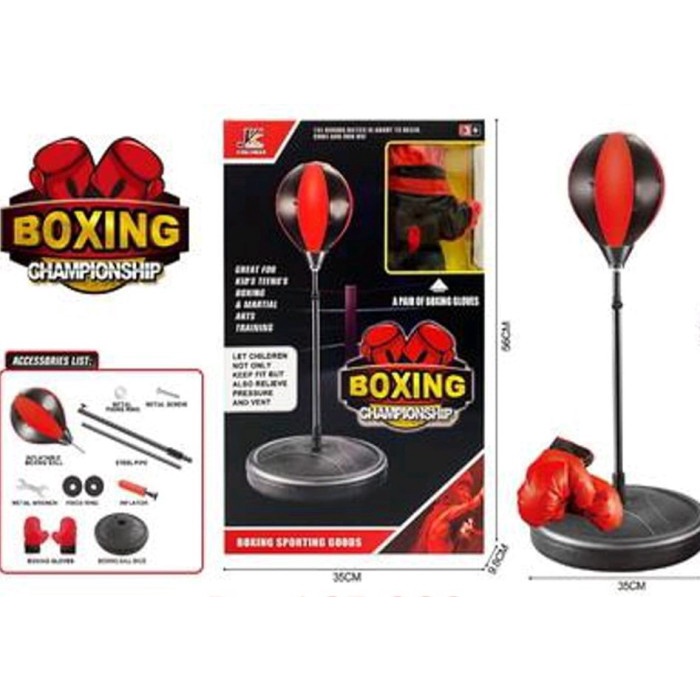Mainan Anak Alat Latihan Tinju Boxing Samsak Tinju Boxing ChampionShip - Tanpa Bubble