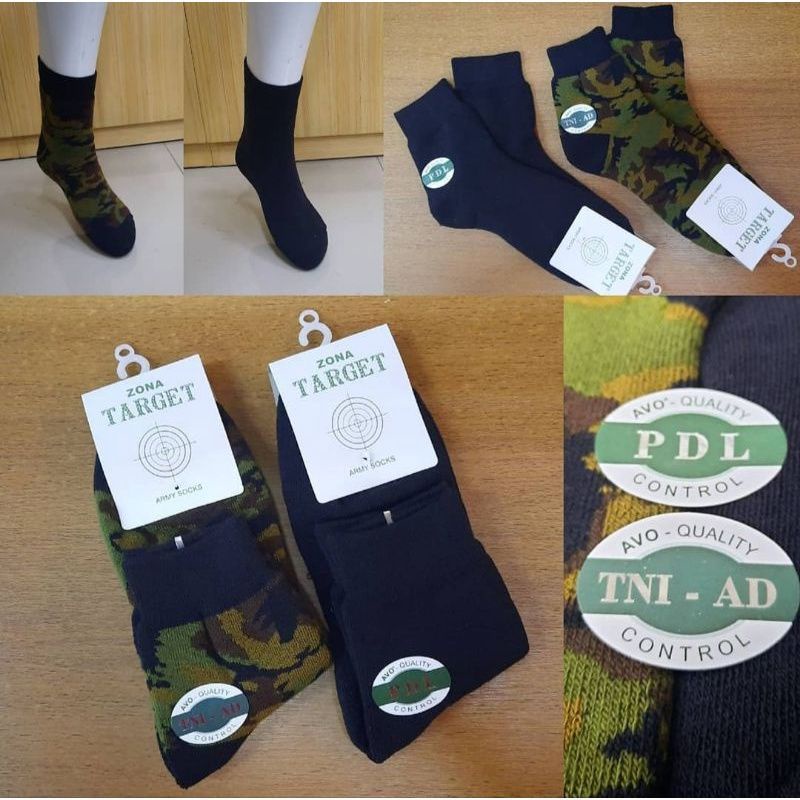 kaos kaki Satpam tebal target pdl panjang/loreng/hijau/hitam