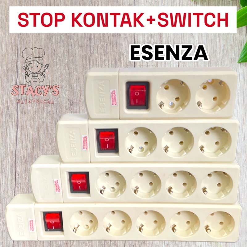 STOP KONTAK+SWITCH ESENZA (PEGAS EMPUK)