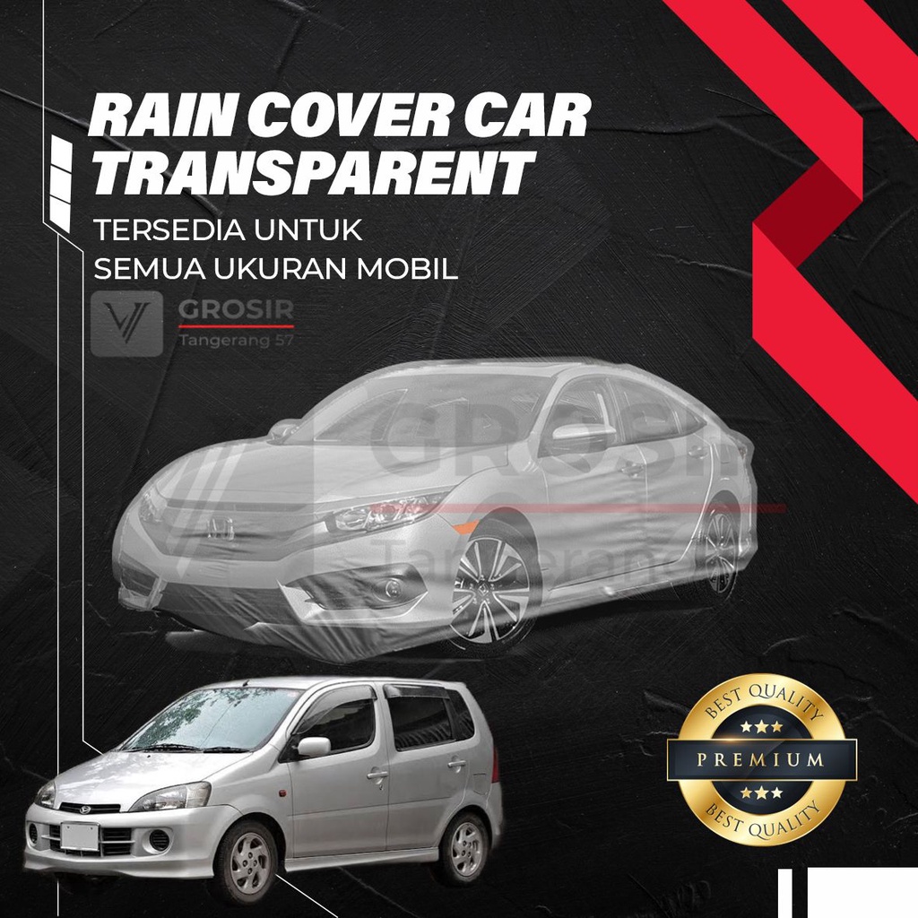 Sarung Mobil Daihatsu YRV / Transparent Body Cover Daihatsu YRV
