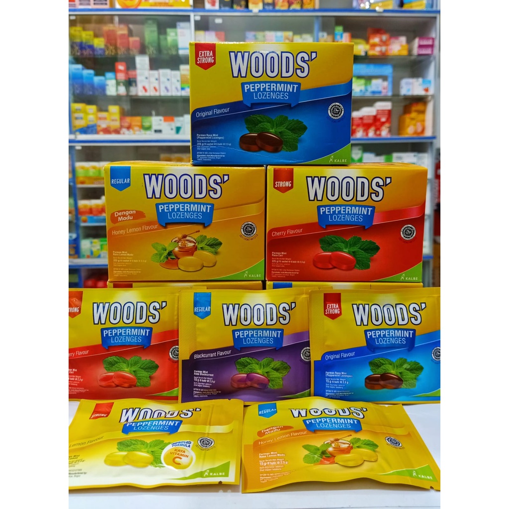 Permen Woods Sachet Peppermint lozenges Pelega tenggorokan