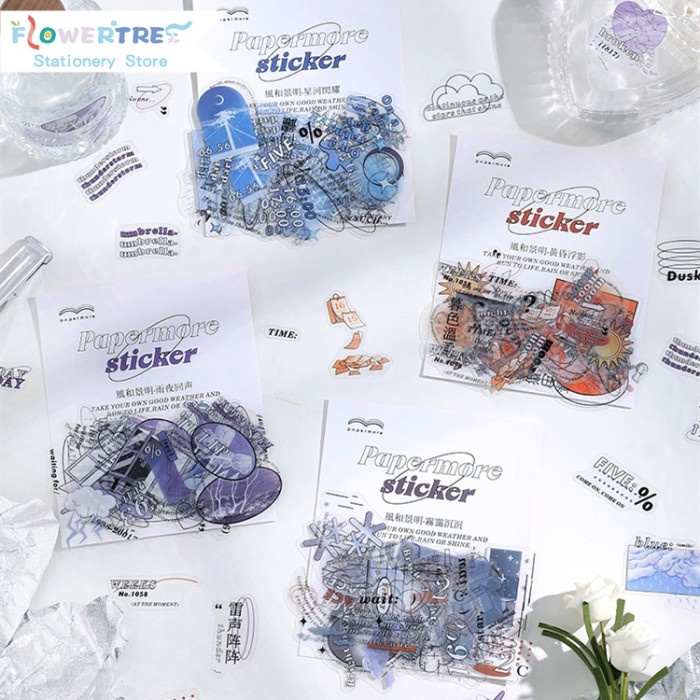 

Gumelar 40Pcs Stiker Desain Bunga Pohon Untuk Dekorasi Scrapbook