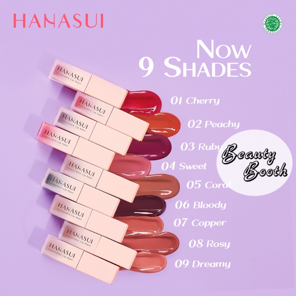 HANASUI Tintdorable Lip Stain | Lip Tint | Lipstik