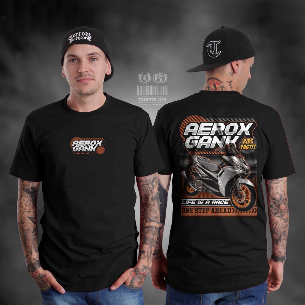 Baju Atasan Kaos Distro Motor Pria Lengan Pendek Terbaru Keren 2022 Yamaha Aerox 155