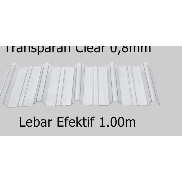 Atap uPVC Exeltech Transclear (Bening Transparan)