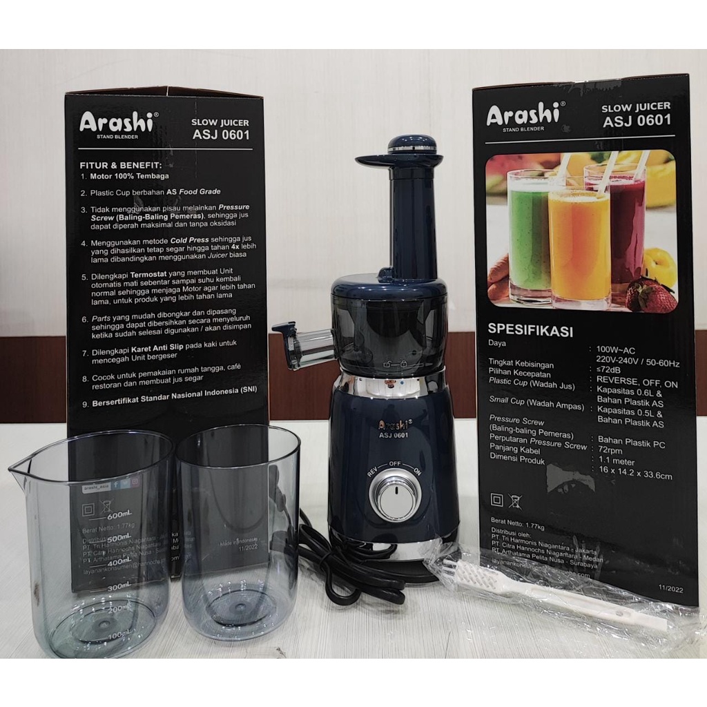 ARASHI Juicer / Slow Juicer ASJ 0601