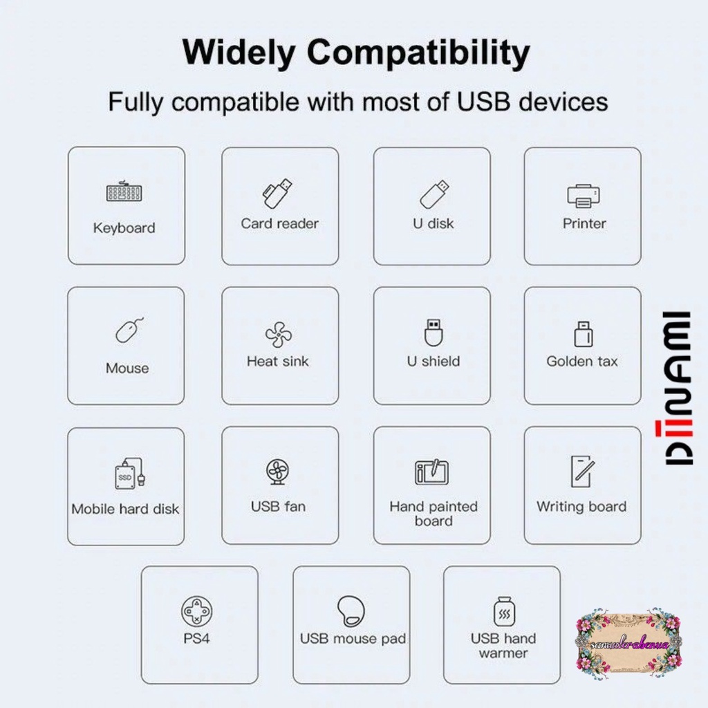 DIINAMI G05 Kabel Adapter USB Hub Type C Cable Multi Port 4 in 1 to USB 3.0 Macbook Air Pro 2020 2021 M1 SB4471