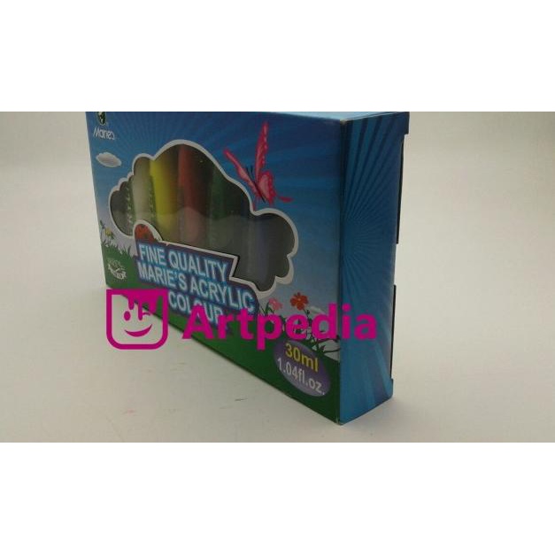 

Maries Acrylic Color Fine Quality Set 6 / Cat Akrilik Maries 81306B