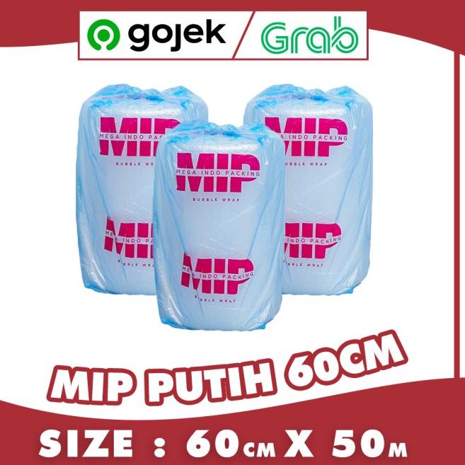 

BUBBLE WRAP ROLL 60CM X 50 METER HITAM PUTIH BUBLE WRAP MULIAPACK - Mega 60cm Putih