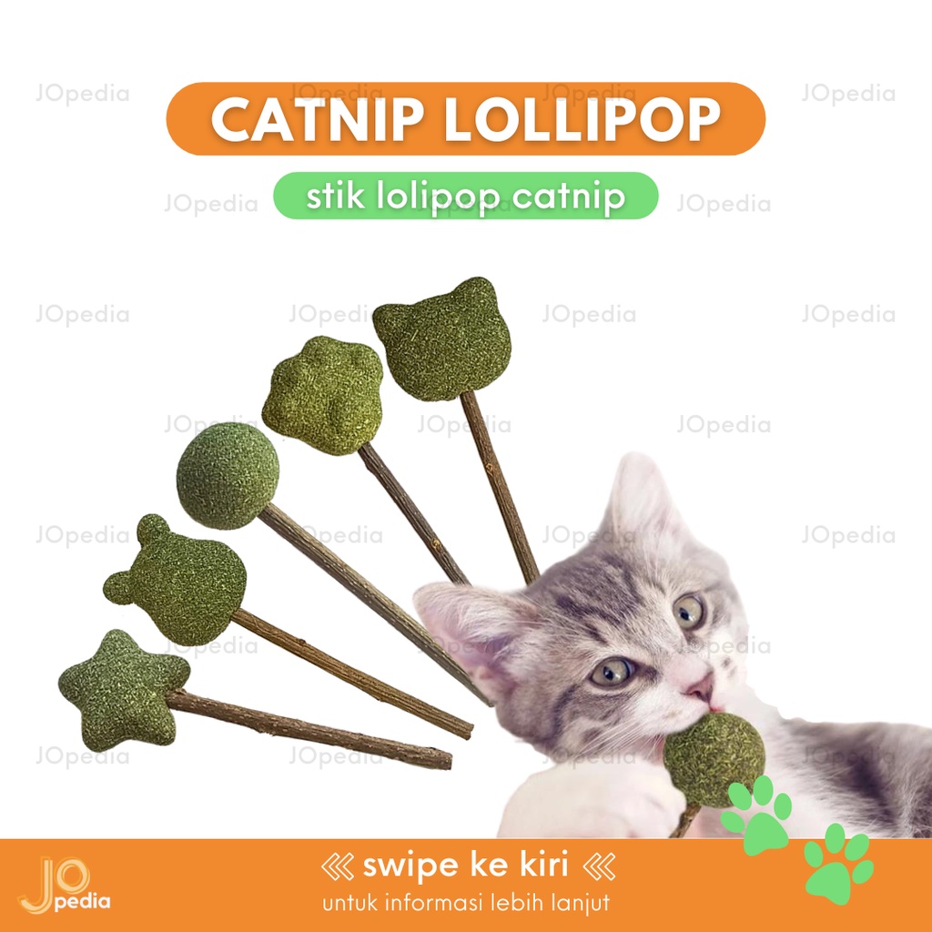 CATNIP LOLIPOP Mainan Kucing Snack Bola Stick Matatabi Makanan Cat Mint Ball Toy