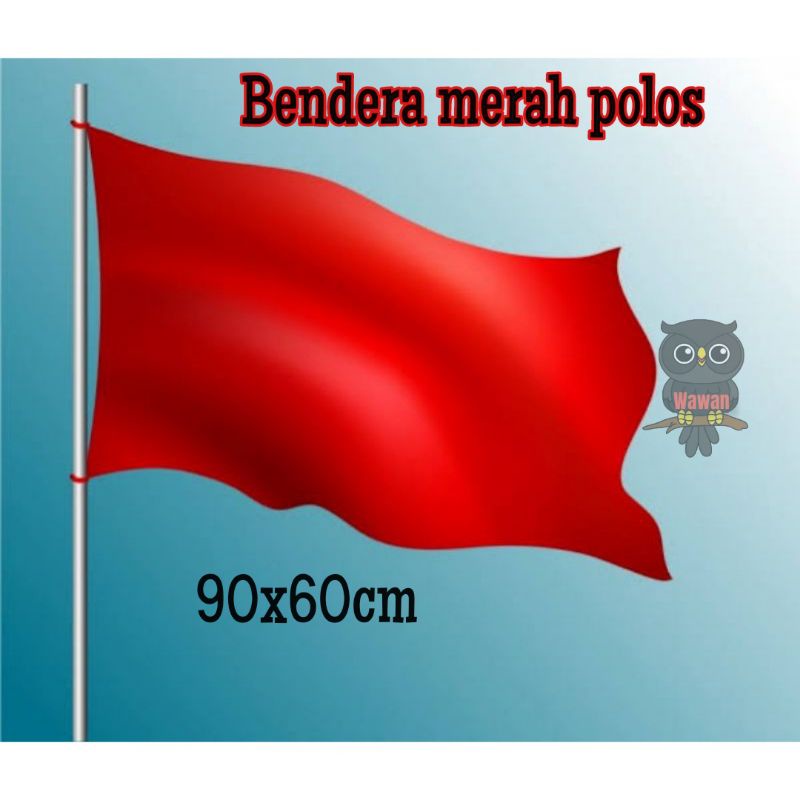 BENDERA MERAH POLOS DAN PUTIH POLOS UKURAN 90X60CM GROSIR