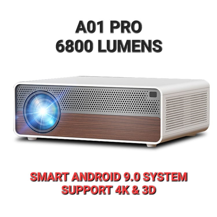 Projector Android A01 PRO  REDDO 1080 Full HD 4K 6800Lumens Native 920x1080