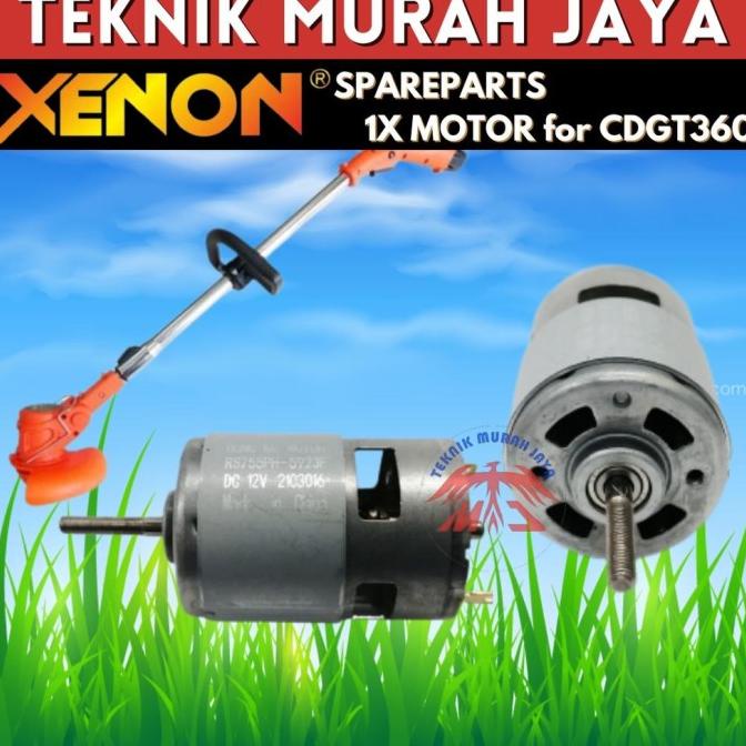 Xenon Dinamo Cdgt360 Mesin Potong Rumput Baterai 12 Volt Cordless barang laris