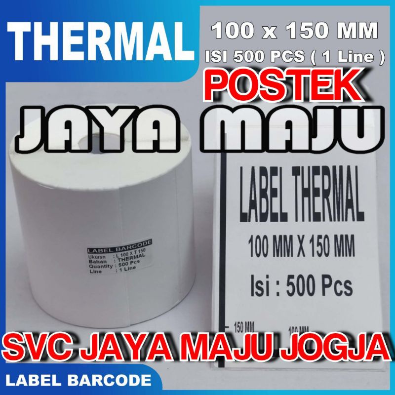 

[ POSTEK ] 100 X 150 - 1 LINE THERMAL IMPORT CHN - FACE OUT - ISI 500 PCS || CORE 1" || LABEL BARCODE DIRECT THERMAL - KERTAS STICKER RESI A6 || 100X150 - POSTEK - C168 C168 G2108 G 2108 I-Series