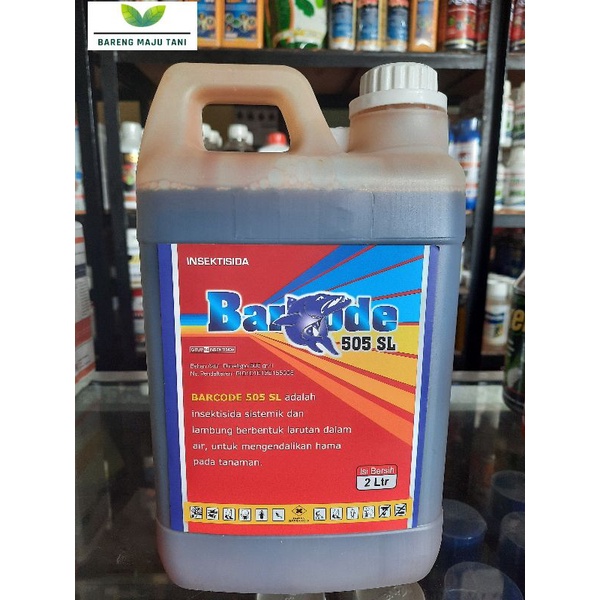 Insektisida sistemik Barcode 505 SL isi 2 liter pembasmi ulat,sundep