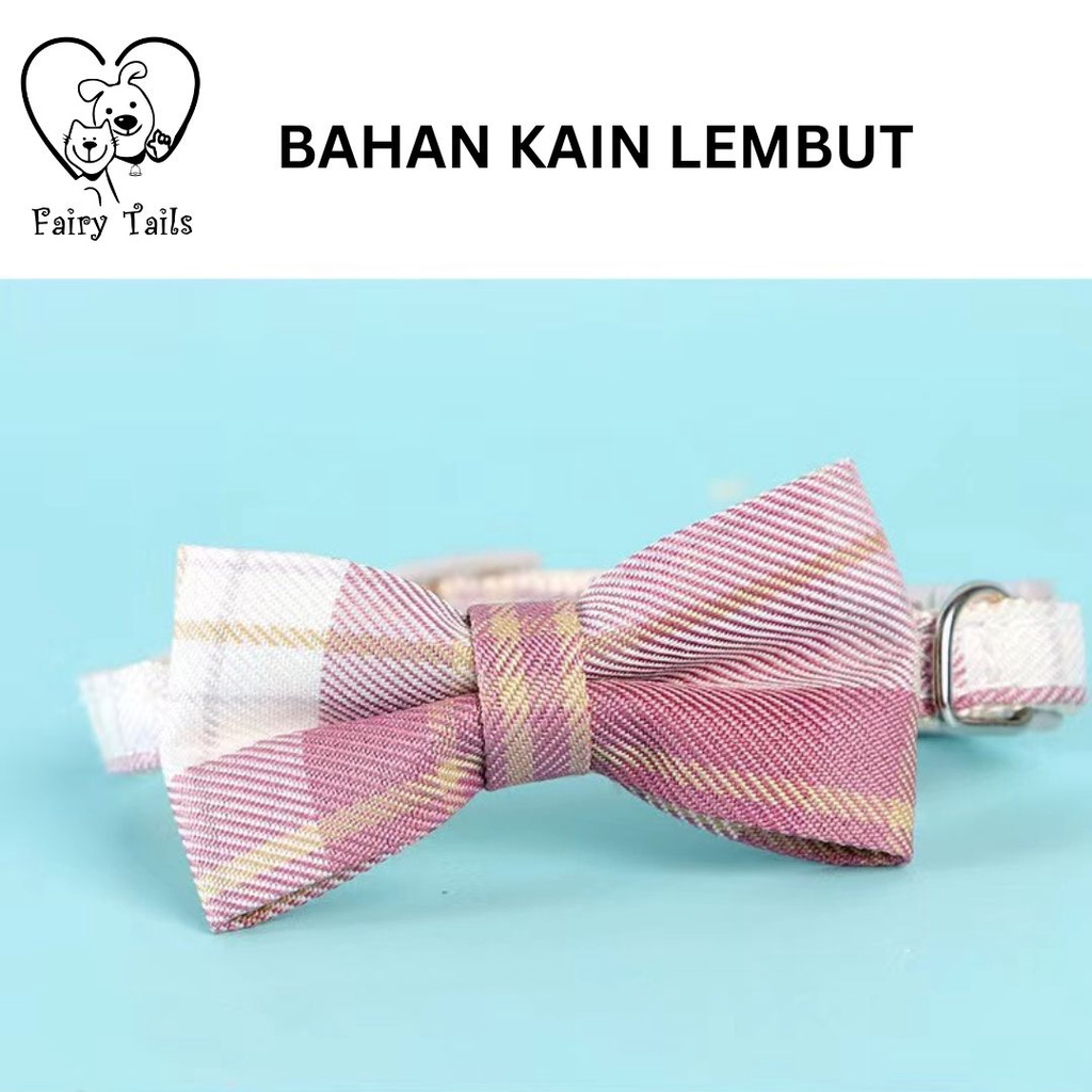 Dasi Kupu Kupu Neck Collar Motif Gradien Formal Untuk Anabul Anjing Kucing Fashionable | Fashion Costume Pet Tie Bowtie