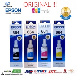 TINTA EPSON T664 T-664 T 664 T6641 T6642 ORIGINAL L120 L121 L1300 L1455 L310 L360 L565