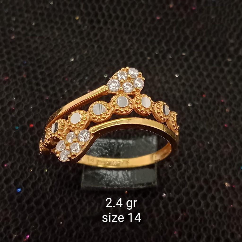 Cincin emas 17K - 2.4 gr kadar 750 - 3842