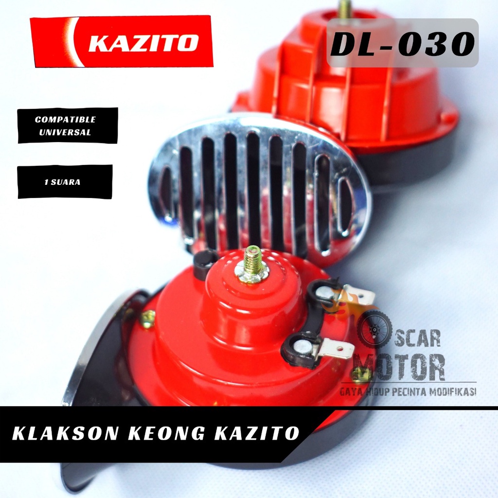 KLAKSON TWINS STONE KAZITO 030 WATERPROF 12V BASS KLAKSON KEONG DOUBLE KAZITO UNIVERSAL   By Mega_Racing