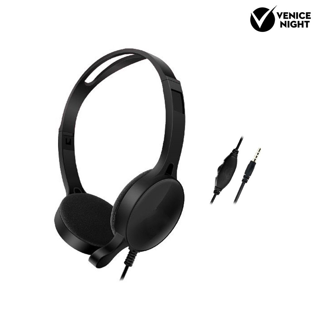 (VNEP) (Berkabel) GM-007 Headphone Gaming 3.5mm Lipat Universal dengan Mikrofon untuk Ponsel/PC