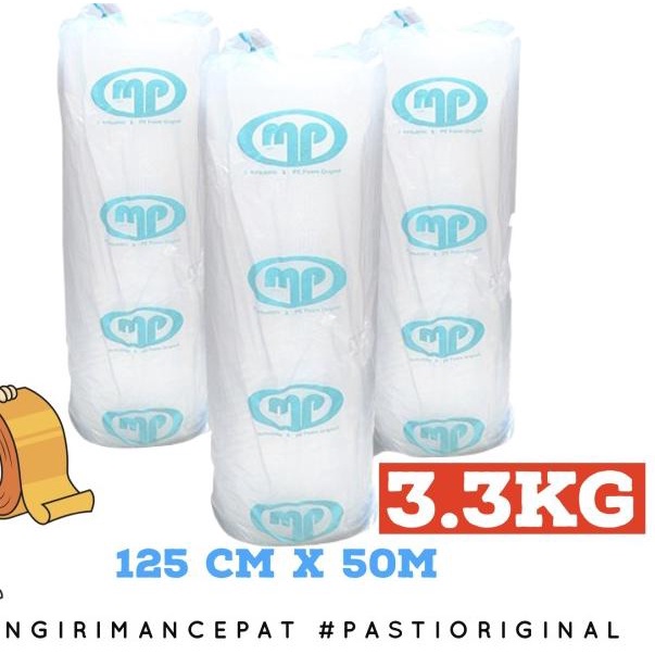 

Bubble Wrap Bening MP Mulia Pack 125cm x 50M - 3.3 Kg