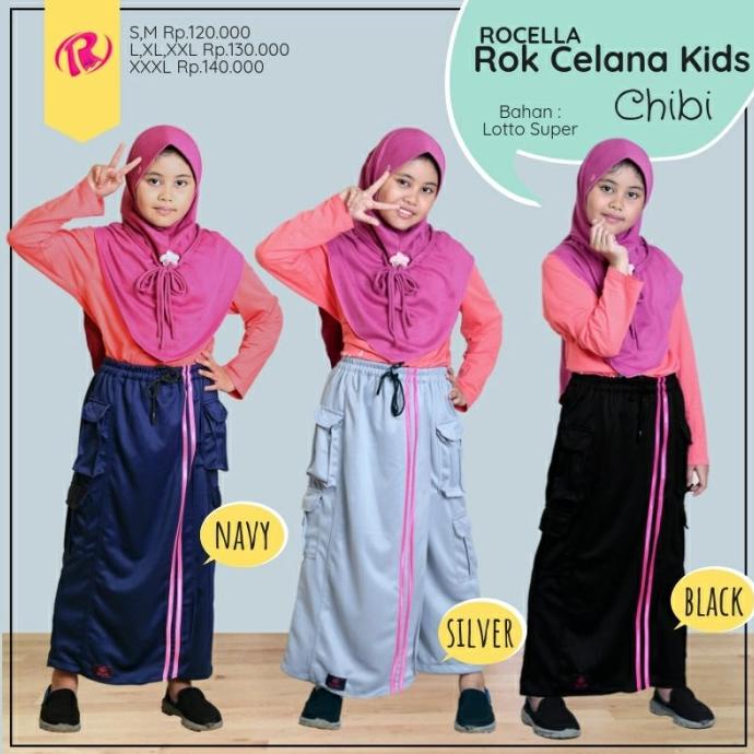 Rok Celana Olahraga Training Trening Anak Perempuan Rocella
