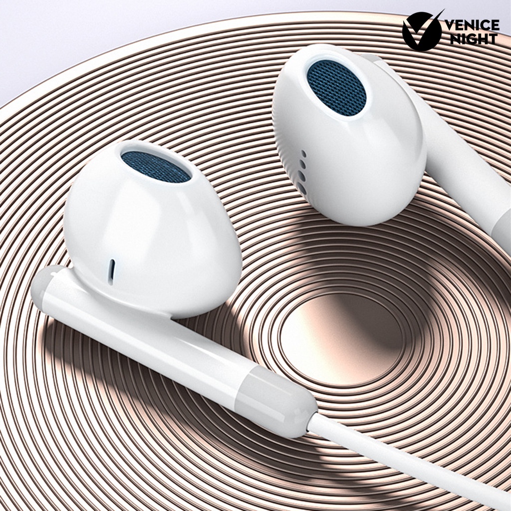 (VNEP) (Berkabel) Earbud High Fidelity Sensitif Universal Type-C 3.5mm Stereo Sports In-ear Earbud untuk Merekam Lagu