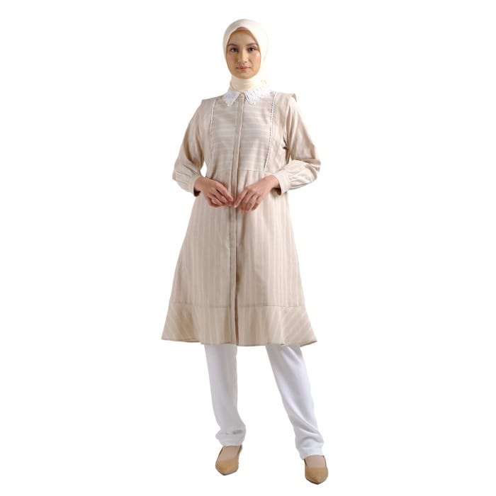 Zoya Gamis Muslim Polos Sanita Midi Dress