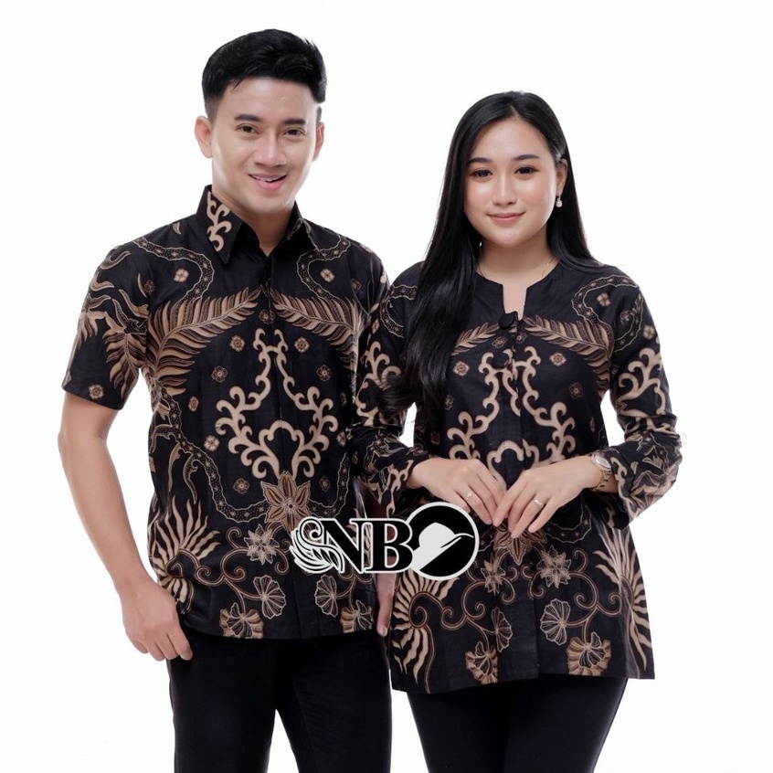 Batik Couple Modern Baju Batik Wanita Modern Atasan Batik Kerja Wanita Blouse Batik Kantor M L XL XXL Seragam Batik Modern