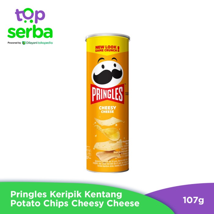 

T0P PRINGLES KERIPIK KENTANG POTATO CHIPS CHEESY CHEESE 107 GR NICE