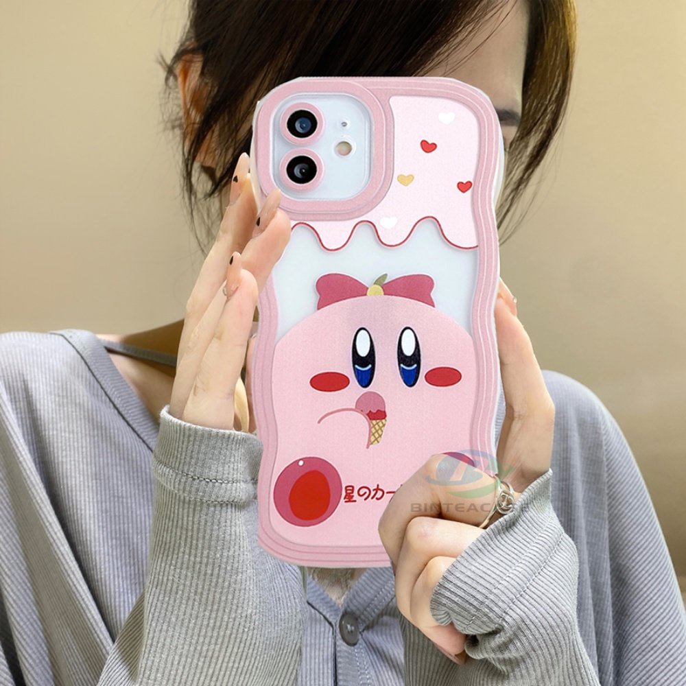 Case Bahan TPU Motif Kartun Kirby Pig Untuk iPhone 11 14 12 13 Pro MAX 7 8 Plus 6s Plus XR 14 Plus XS MAX