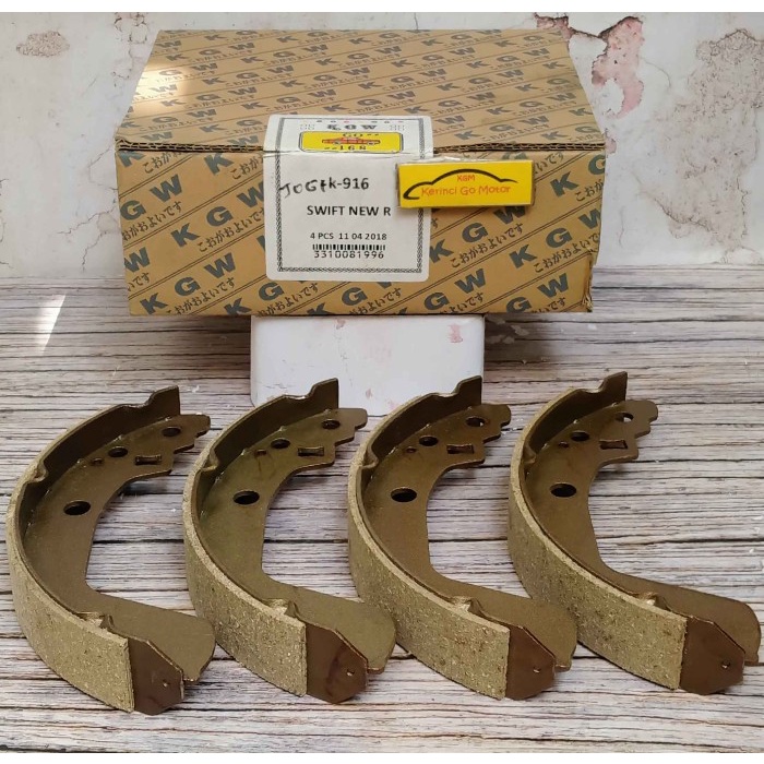 BRAKE SHOE KAMPAS REM BELAKANG SWIFT 2007-2011 KGW K-916