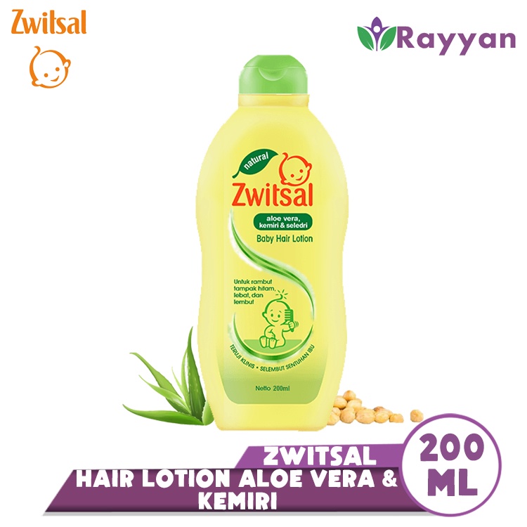 Zwitsal Baby Hair Lotion Kemiri Seledri 200ml/100ml Minyak Rambut Bayi Baru Lahir