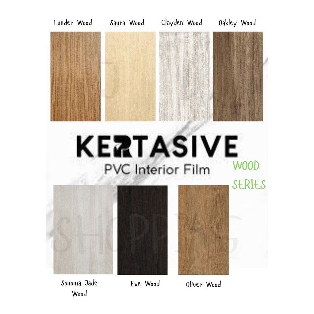 KERTASIVE PVC INTERIOR FILM - WOOD SERIES 6 (METERAN) (ROLL)