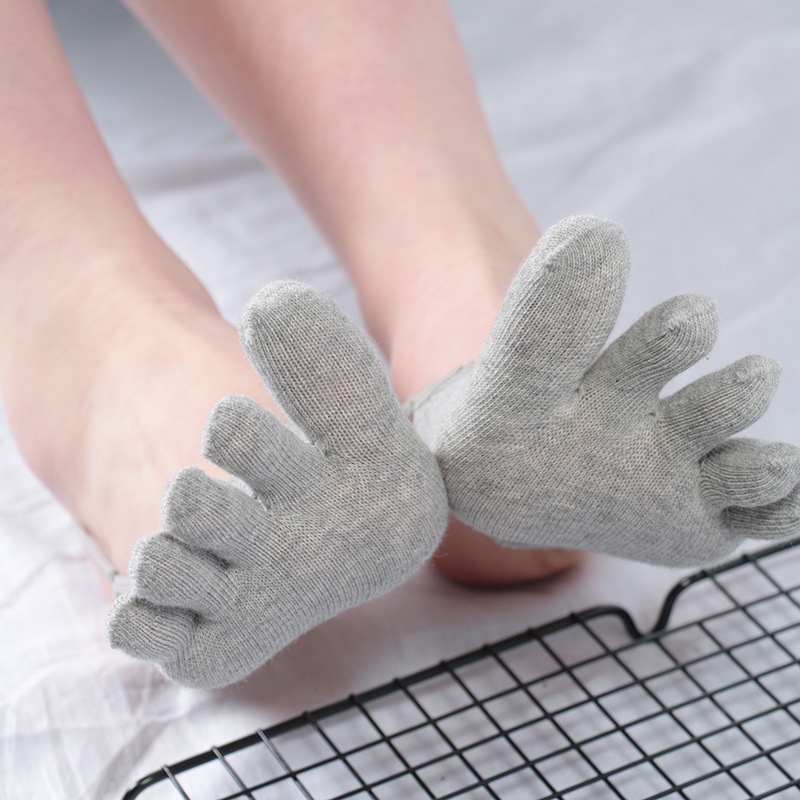 Kaus Kaki Pelindung Jari Telapak Kaki Bantalan Kaki Open Toe Yoga Five Finger Socks Kaos Kaki Setengah Dengan Tali Half Insole 5 Jari Open Toe Anti Lecet