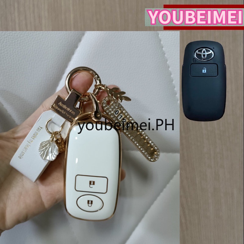 【 Ready stock 】 For Toyota Raize 2022 New Veloz 2022 Plating TPU Case Cover Key Holder Car Key Accessories Keychian