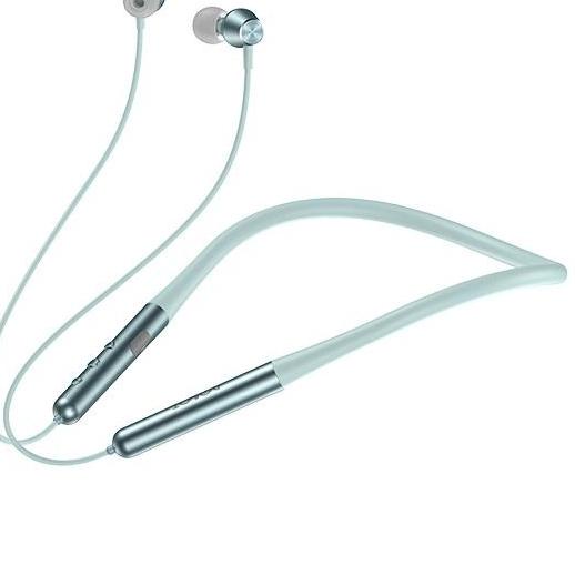(SERUNI) ROBOT N20 HEADSET BLUETOOTH NECKBAND EARPHONE MAGNETIC - LIGHT BLUE