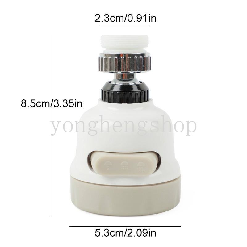 360 Derajat Universal ° Nozzle Adapter Filter Keran Hemat Air Adjustable Dapat Diputar Untuk Dapur