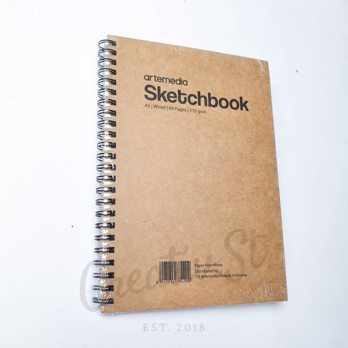 Jual Buku Gambar Artemedia Sketchbook Spiral 80 Lembar 110 Gsm Buku ...