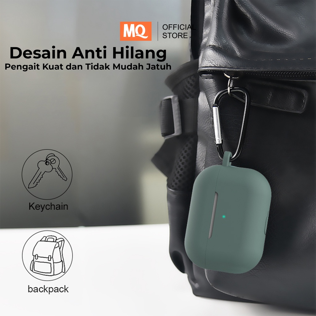 MQ Premium Silicone Casing Case TWS Untuk Airpods Pro | TWS I13 Macaron Free Hook Protection Case