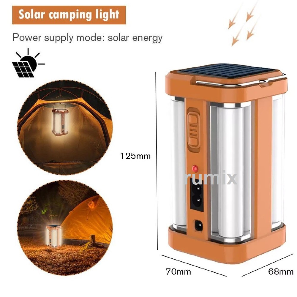 Lampu Emergency Lentera Emergency 4 Sisi 40watt PUSH ON YG-7977 Solar Anbolt Camping Tetap Nyala Lama Walau Listrik