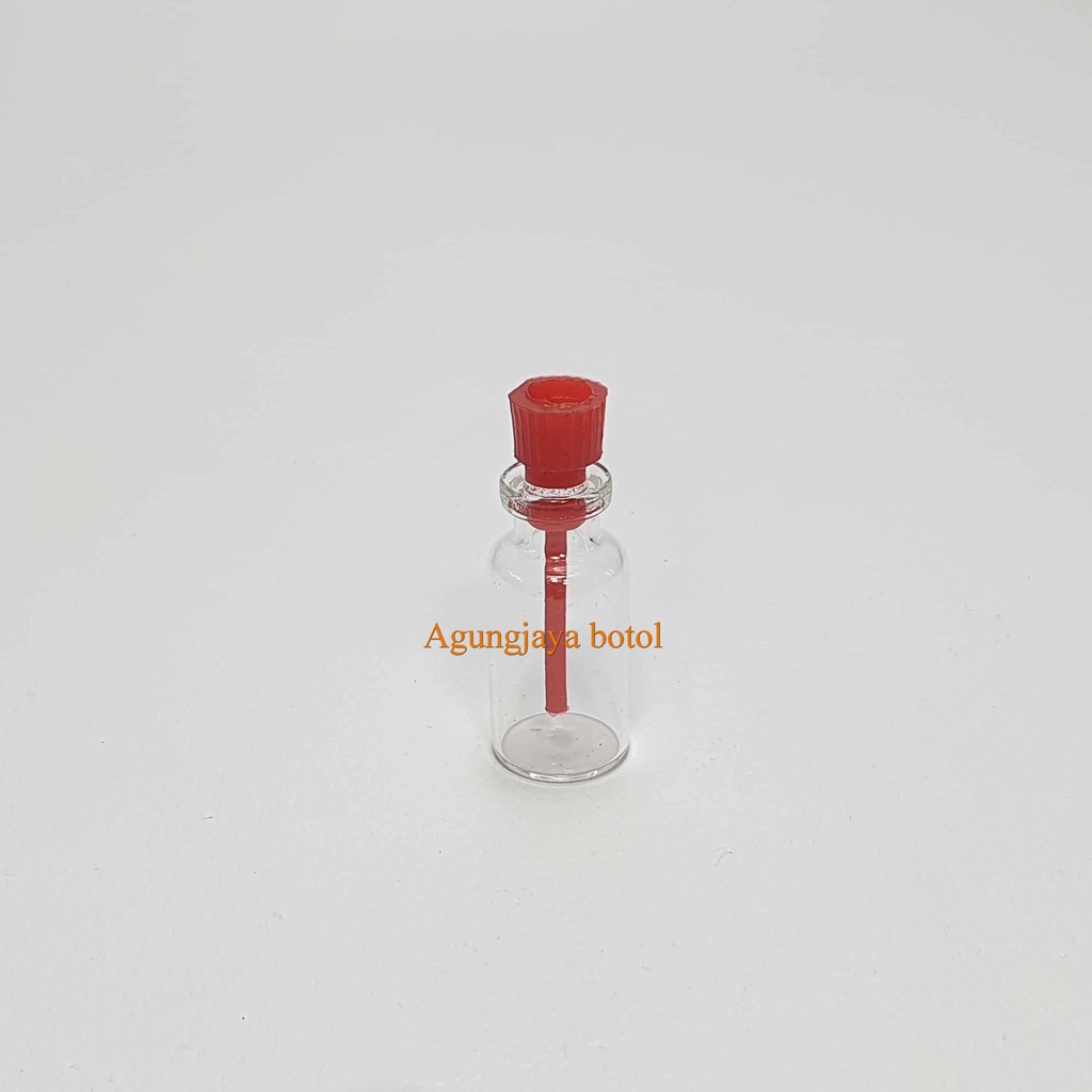Botol Kaca Vial 5 Ml Tutup Lidi  / Botol Kaca Vial / Botol Kaca Kosmetik / Botol Serum / Botol Vial 