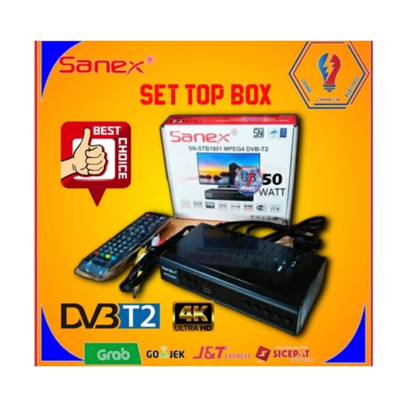 Set top box penerima siaran TV digital SANEX SN STB 1801 STB reveiver TV digital