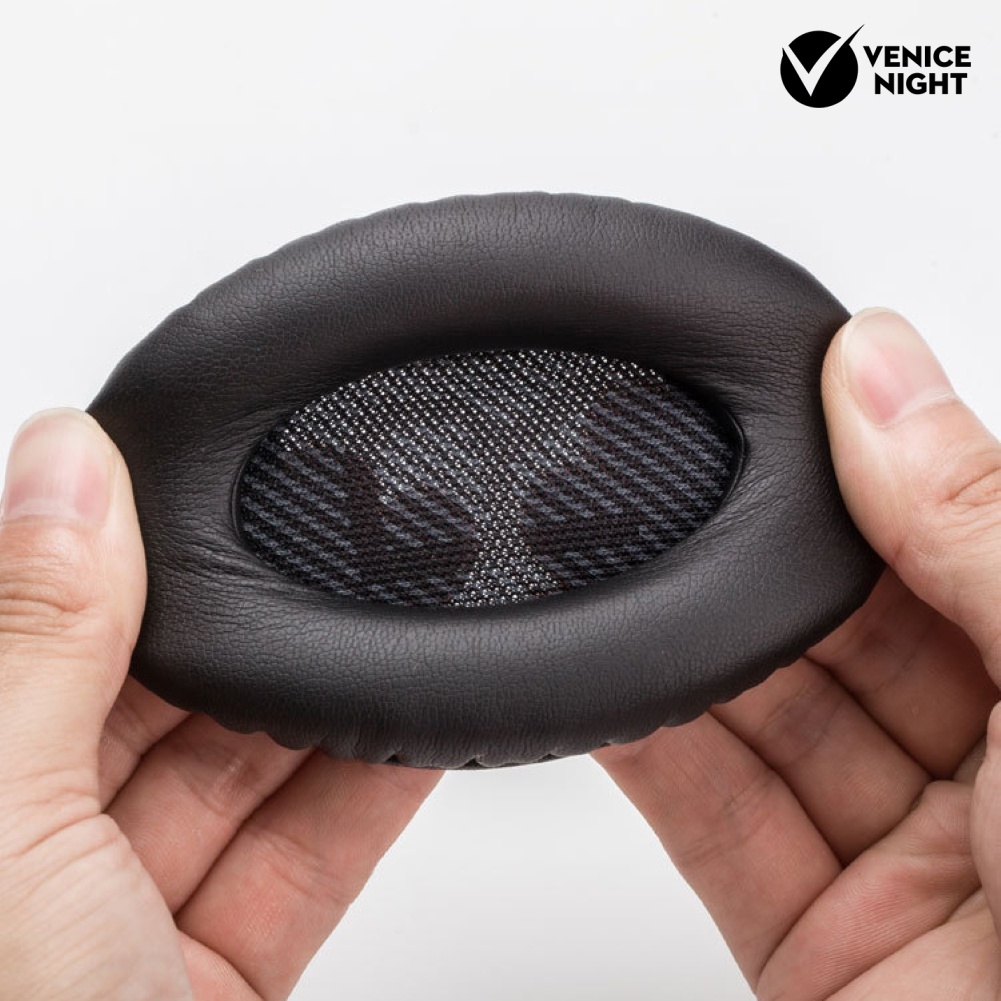 (VNEP) (Berkabel) 1 Pasang Bantalan Telinga Headphone Busa Lembut Nyaman Pengganti untuk BOSE QC 35 Ⅱ